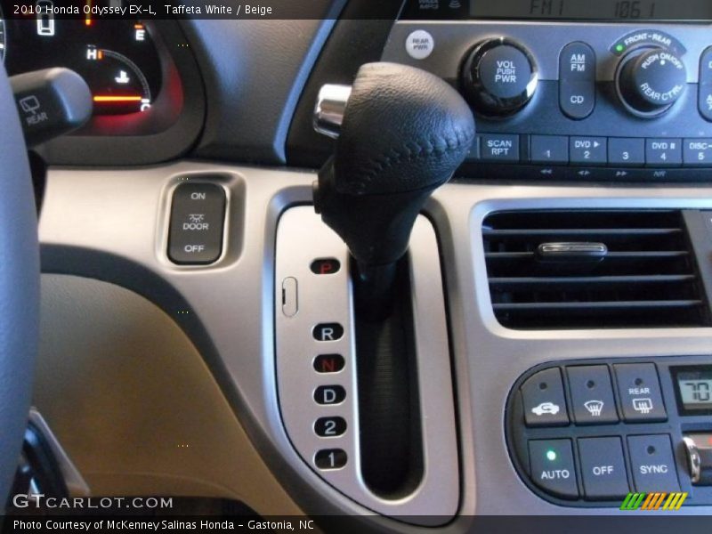 Taffeta White / Beige 2010 Honda Odyssey EX-L