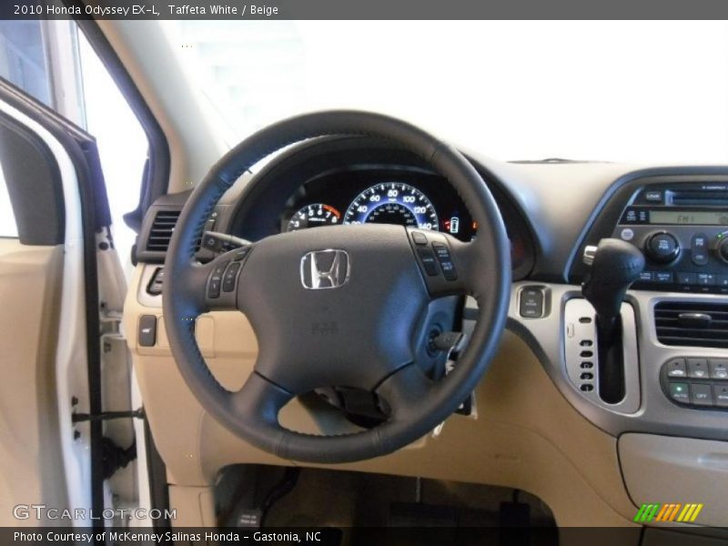 Taffeta White / Beige 2010 Honda Odyssey EX-L