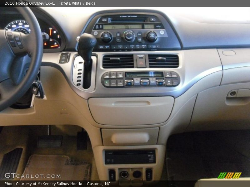 Taffeta White / Beige 2010 Honda Odyssey EX-L