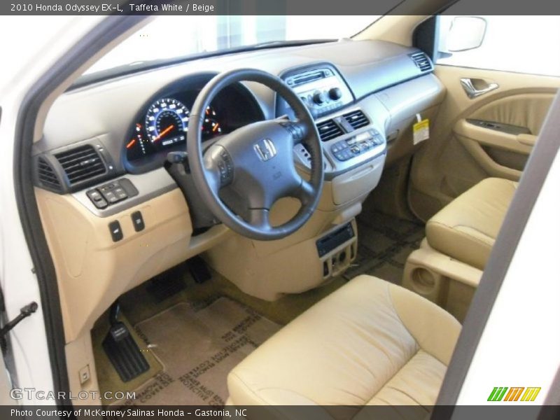 Taffeta White / Beige 2010 Honda Odyssey EX-L