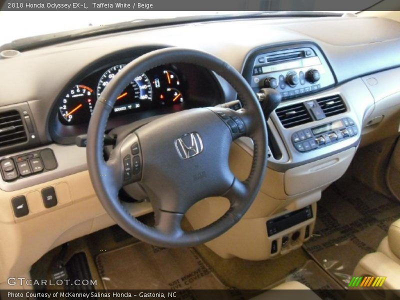 Taffeta White / Beige 2010 Honda Odyssey EX-L