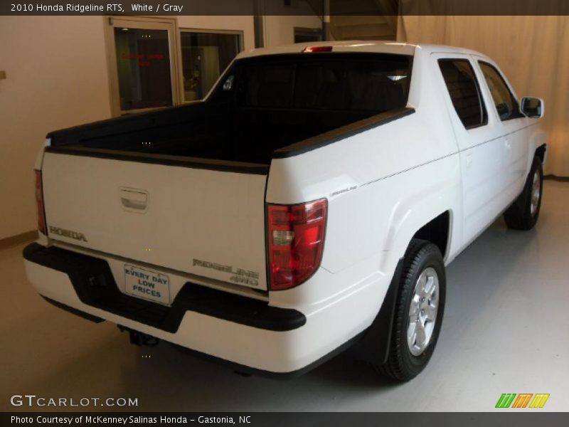 White / Gray 2010 Honda Ridgeline RTS