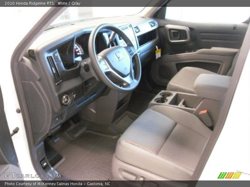 White / Gray 2010 Honda Ridgeline RTS