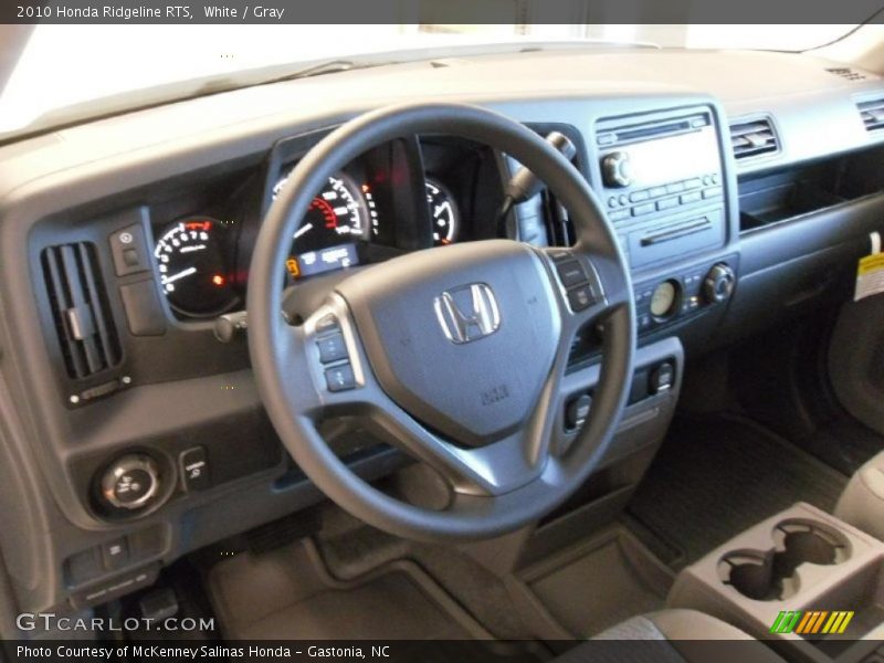 White / Gray 2010 Honda Ridgeline RTS