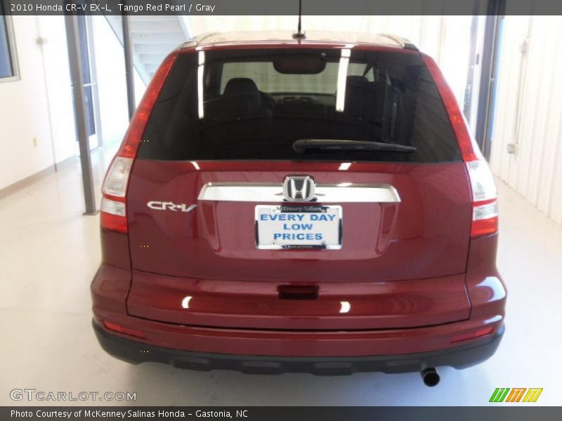 Tango Red Pearl / Gray 2010 Honda CR-V EX-L