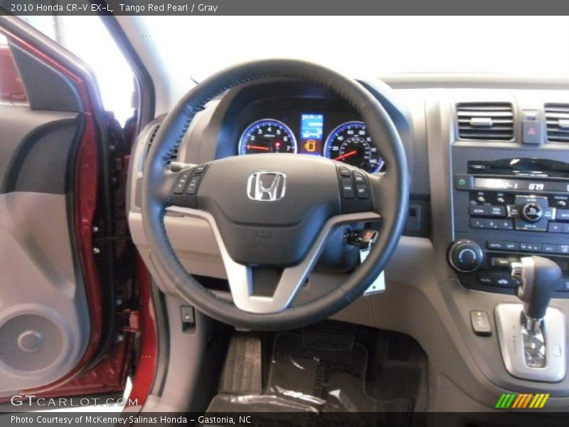 Tango Red Pearl / Gray 2010 Honda CR-V EX-L