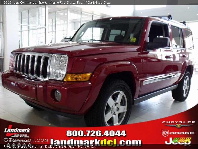 Inferno Red Crystal Pearl / Dark Slate Gray 2010 Jeep Commander Sport