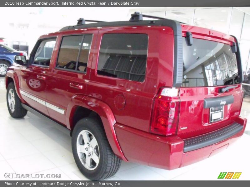 Inferno Red Crystal Pearl / Dark Slate Gray 2010 Jeep Commander Sport
