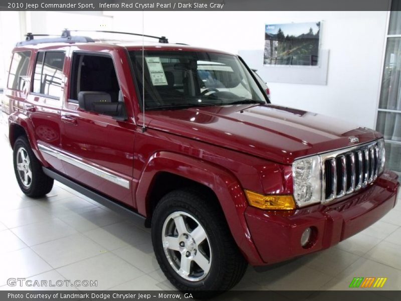 Inferno Red Crystal Pearl / Dark Slate Gray 2010 Jeep Commander Sport
