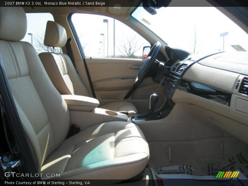 Monaco Blue Metallic / Sand Beige 2007 BMW X3 3.0si