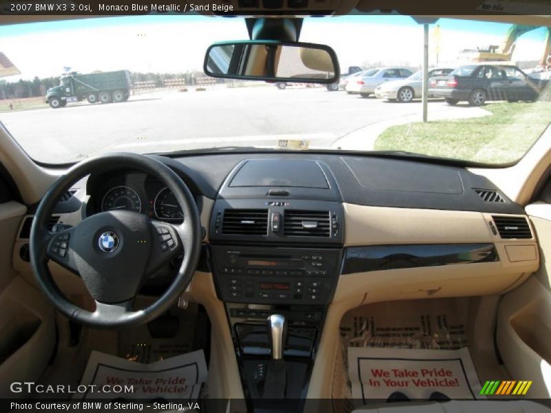 Monaco Blue Metallic / Sand Beige 2007 BMW X3 3.0si