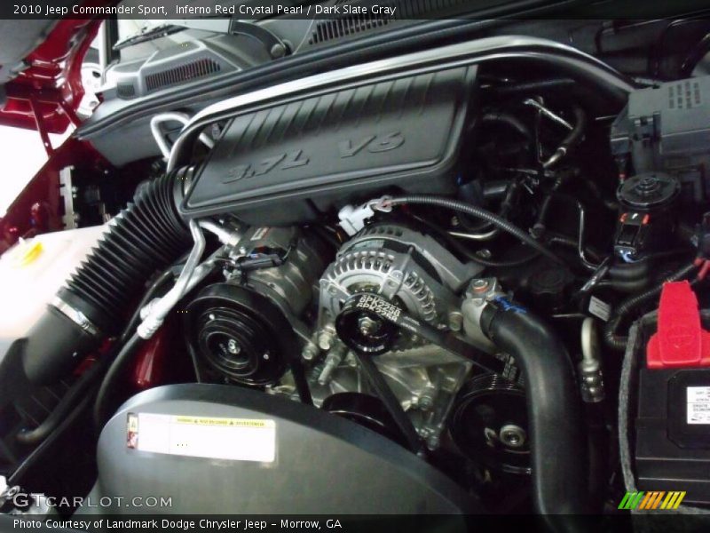Inferno Red Crystal Pearl / Dark Slate Gray 2010 Jeep Commander Sport