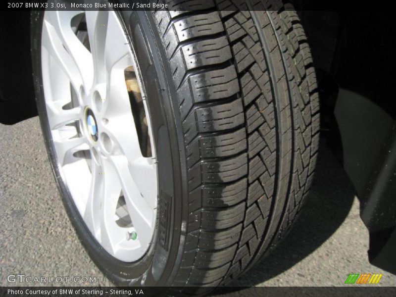 Monaco Blue Metallic / Sand Beige 2007 BMW X3 3.0si
