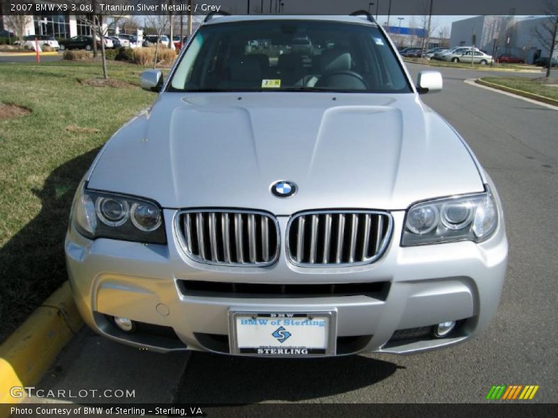 Titanium Silver Metallic / Grey 2007 BMW X3 3.0si