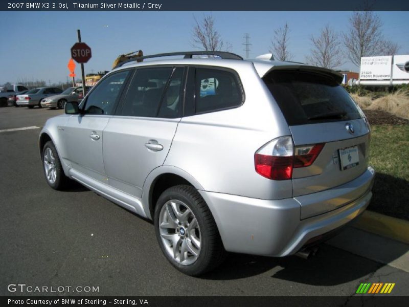 Titanium Silver Metallic / Grey 2007 BMW X3 3.0si