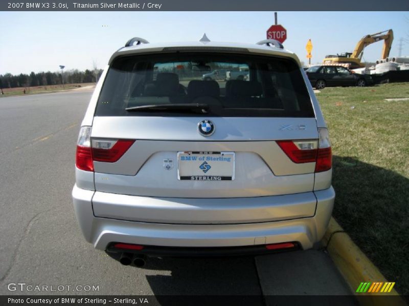 Titanium Silver Metallic / Grey 2007 BMW X3 3.0si