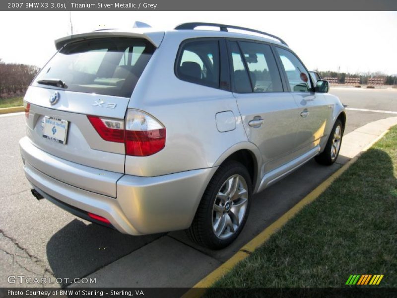 Titanium Silver Metallic / Grey 2007 BMW X3 3.0si