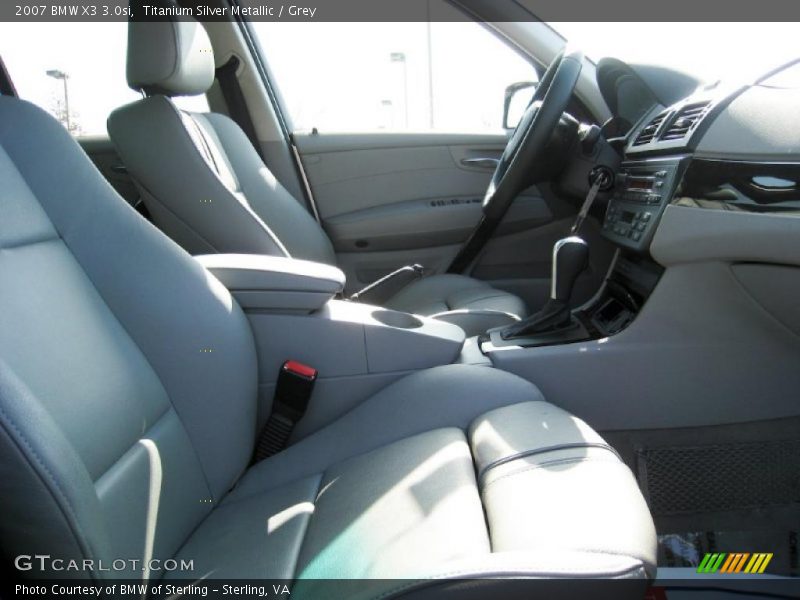 Titanium Silver Metallic / Grey 2007 BMW X3 3.0si