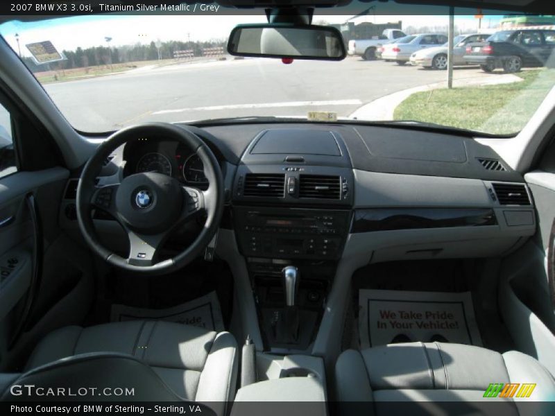 Titanium Silver Metallic / Grey 2007 BMW X3 3.0si