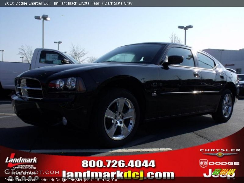 Brilliant Black Crystal Pearl / Dark Slate Gray 2010 Dodge Charger SXT