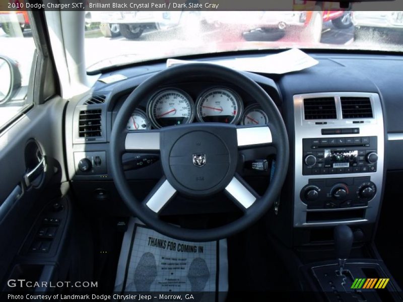 Brilliant Black Crystal Pearl / Dark Slate Gray 2010 Dodge Charger SXT