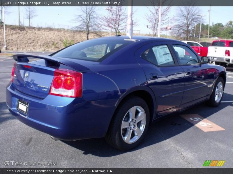 Deep Water Blue Pearl / Dark Slate Gray 2010 Dodge Charger SXT