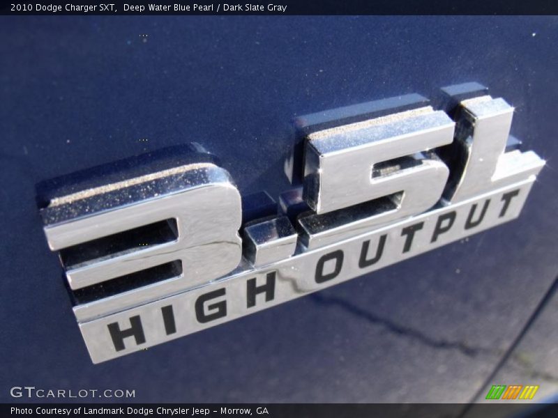 Deep Water Blue Pearl / Dark Slate Gray 2010 Dodge Charger SXT