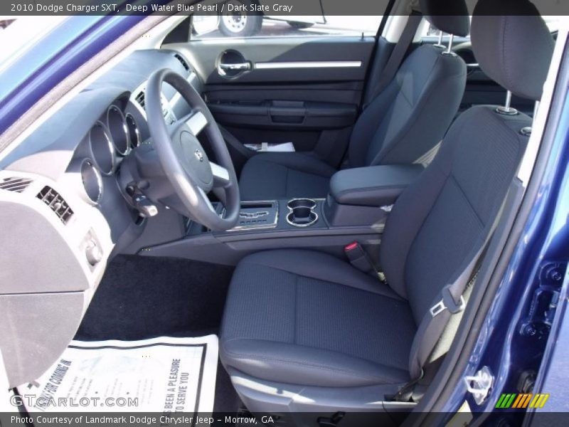 Deep Water Blue Pearl / Dark Slate Gray 2010 Dodge Charger SXT