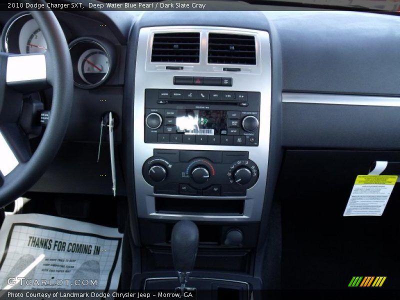 Deep Water Blue Pearl / Dark Slate Gray 2010 Dodge Charger SXT