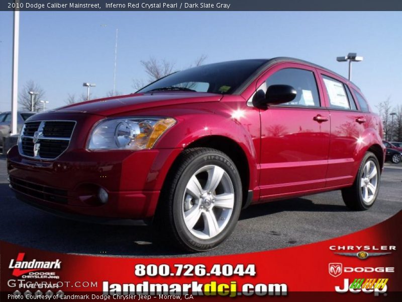 Inferno Red Crystal Pearl / Dark Slate Gray 2010 Dodge Caliber Mainstreet