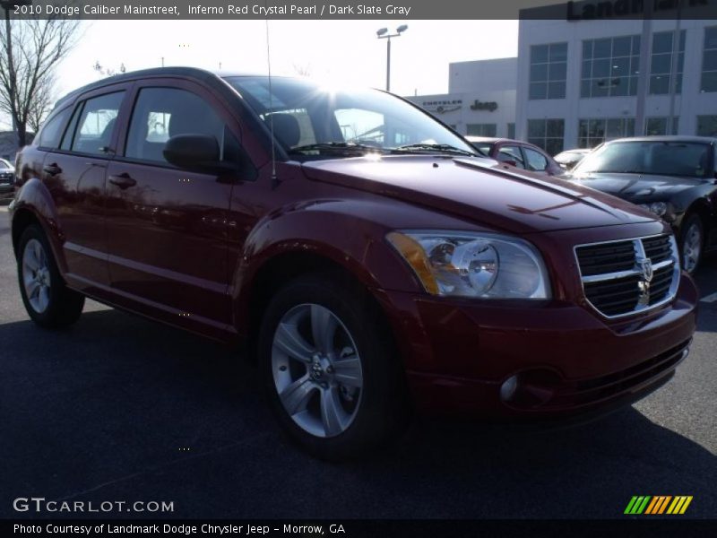 Inferno Red Crystal Pearl / Dark Slate Gray 2010 Dodge Caliber Mainstreet