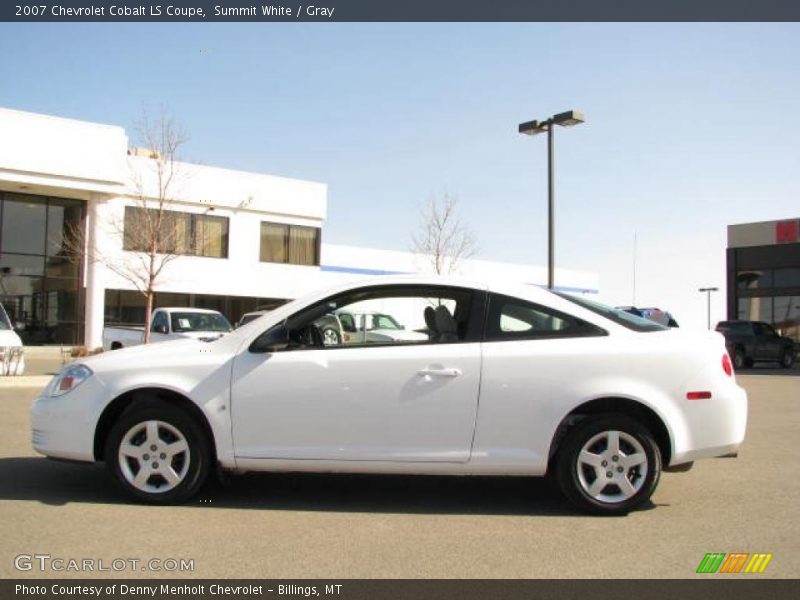Summit White / Gray 2007 Chevrolet Cobalt LS Coupe