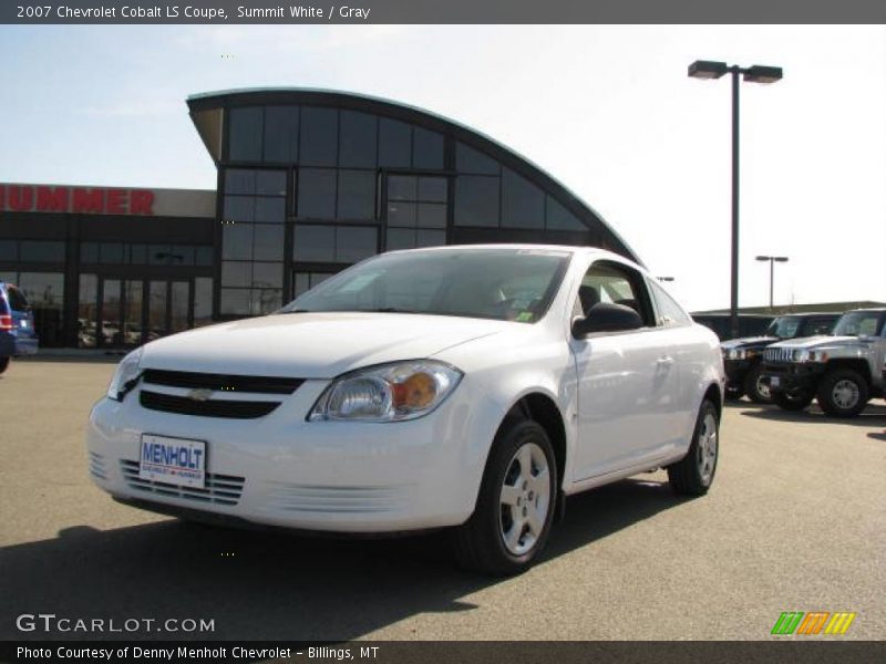 Summit White / Gray 2007 Chevrolet Cobalt LS Coupe