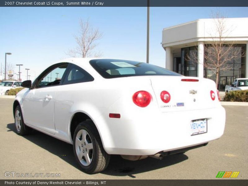 Summit White / Gray 2007 Chevrolet Cobalt LS Coupe