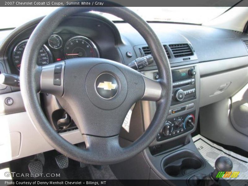 Summit White / Gray 2007 Chevrolet Cobalt LS Coupe