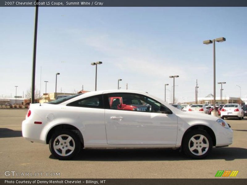 Summit White / Gray 2007 Chevrolet Cobalt LS Coupe