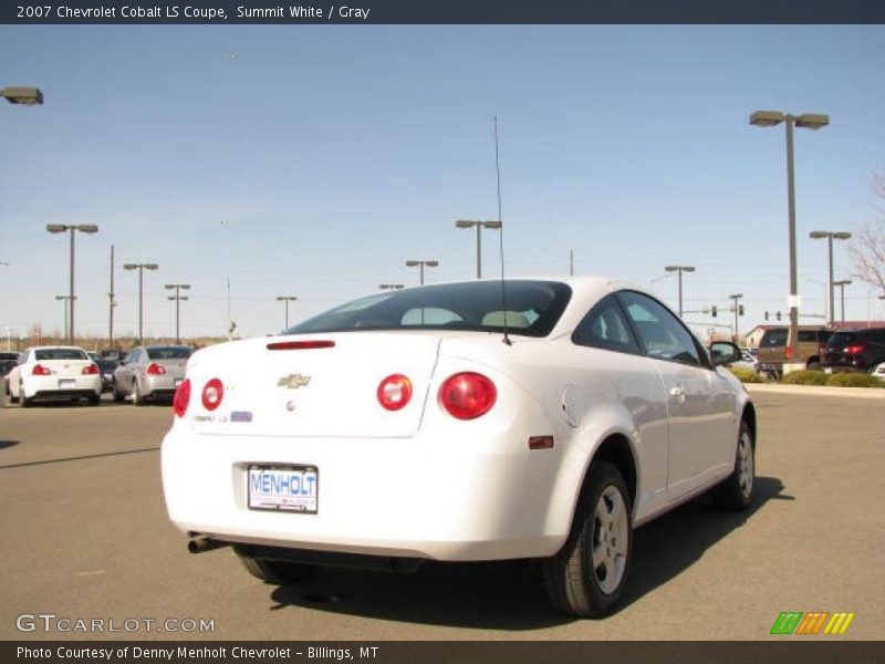 Summit White / Gray 2007 Chevrolet Cobalt LS Coupe
