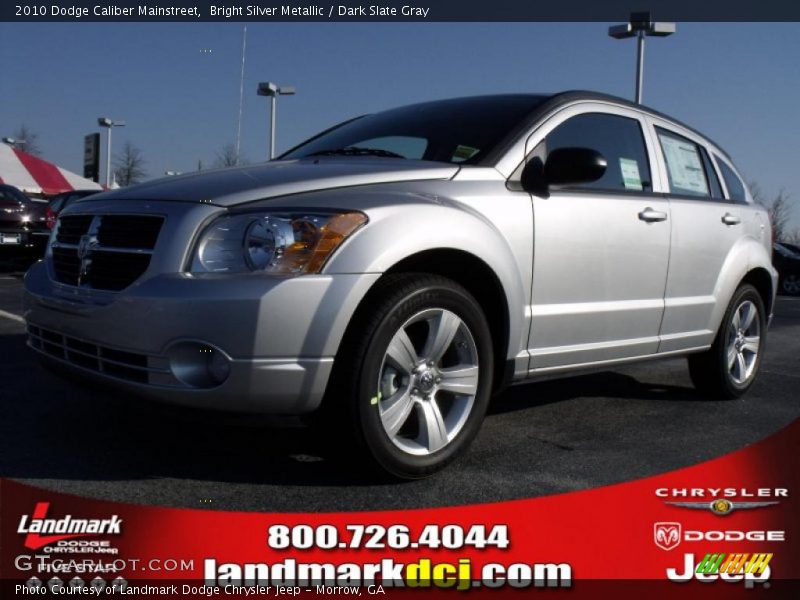 Bright Silver Metallic / Dark Slate Gray 2010 Dodge Caliber Mainstreet