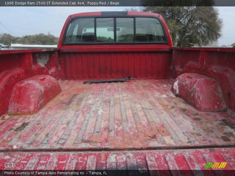 Poppy Red / Beige 1996 Dodge Ram 2500 ST Extended Cab 4x4