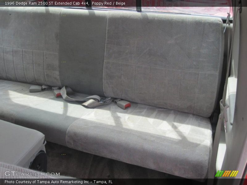 Poppy Red / Beige 1996 Dodge Ram 2500 ST Extended Cab 4x4