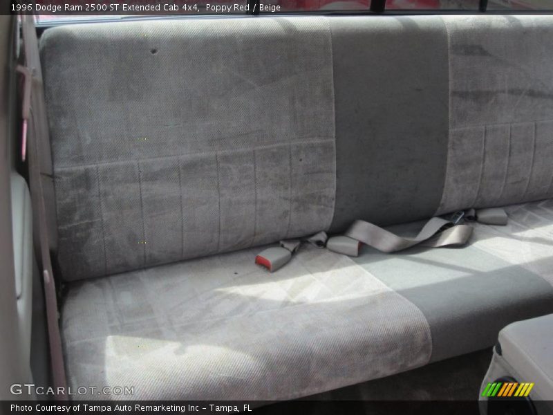 Poppy Red / Beige 1996 Dodge Ram 2500 ST Extended Cab 4x4