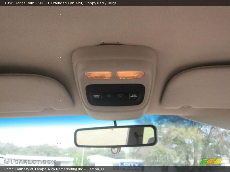 Poppy Red / Beige 1996 Dodge Ram 2500 ST Extended Cab 4x4