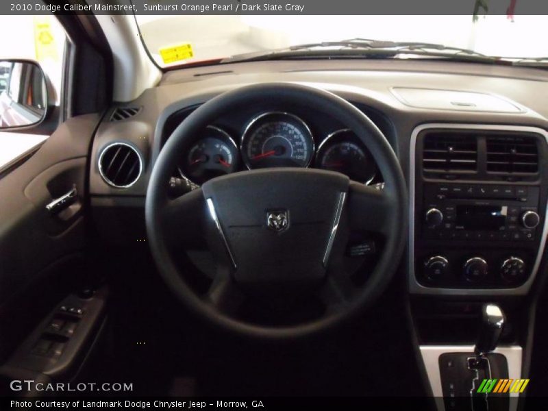 Sunburst Orange Pearl / Dark Slate Gray 2010 Dodge Caliber Mainstreet