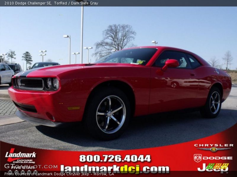 TorRed / Dark Slate Gray 2010 Dodge Challenger SE