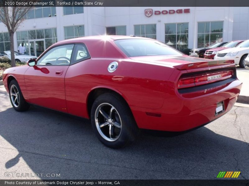 TorRed / Dark Slate Gray 2010 Dodge Challenger SE