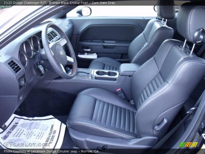 Brilliant Black Crystal Pearl / Dark Slate Gray 2010 Dodge Challenger R/T