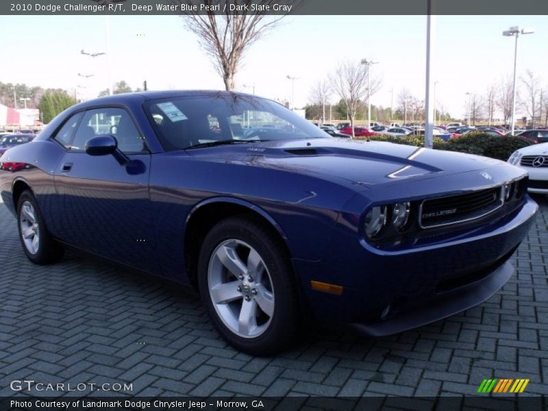 Deep Water Blue Pearl / Dark Slate Gray 2010 Dodge Challenger R/T