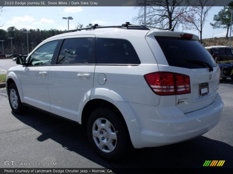 Stone White / Dark Slate Gray 2010 Dodge Journey SE