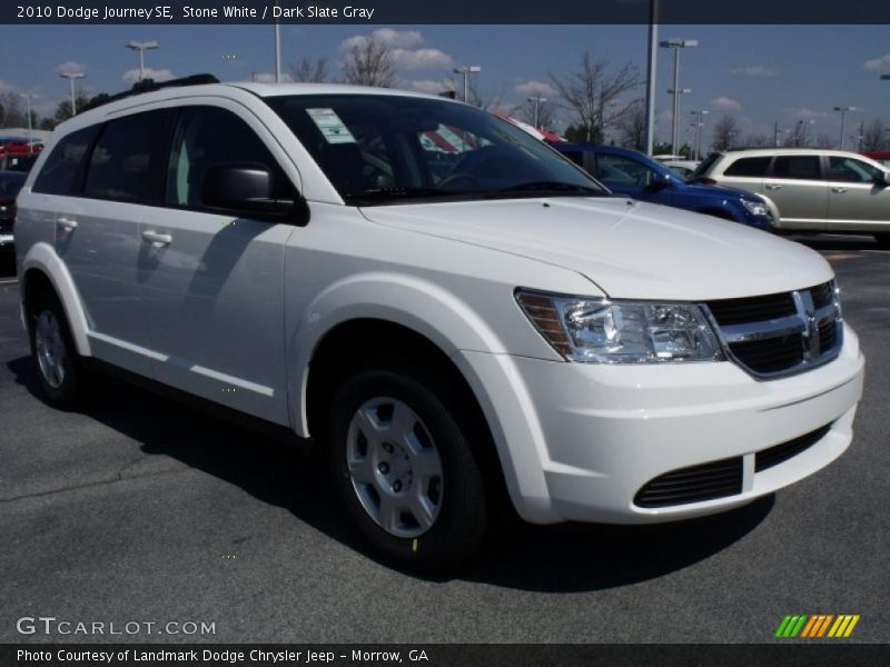 Stone White / Dark Slate Gray 2010 Dodge Journey SE