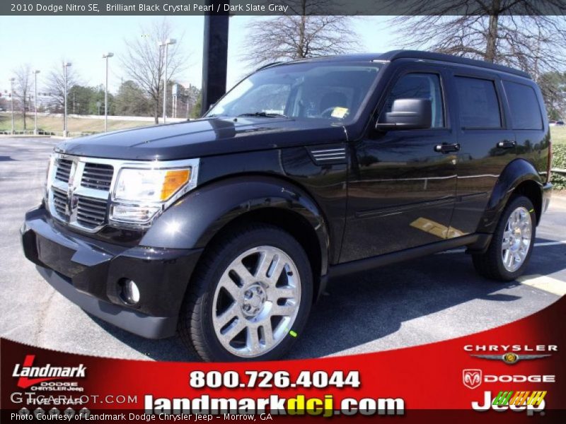 Brilliant Black Crystal Pearl / Dark Slate Gray 2010 Dodge Nitro SE